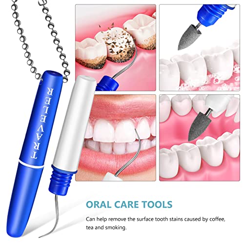 Healifty 4-Piece Stainless Steel Dental Plaque & Tartar Remover Tool Set