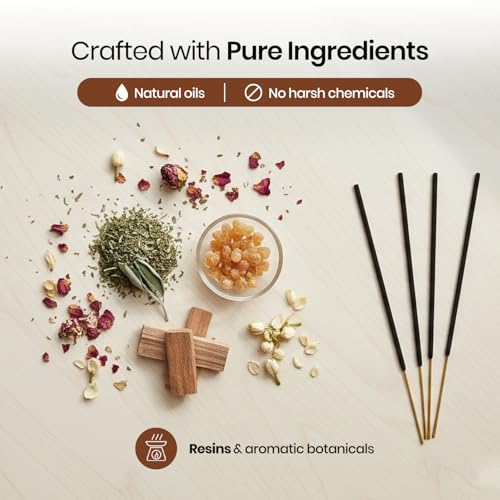 Tulasi Nag Champa Incense Sticks Gift Pack - Set of 120 Natural Aromatherapy Sticks