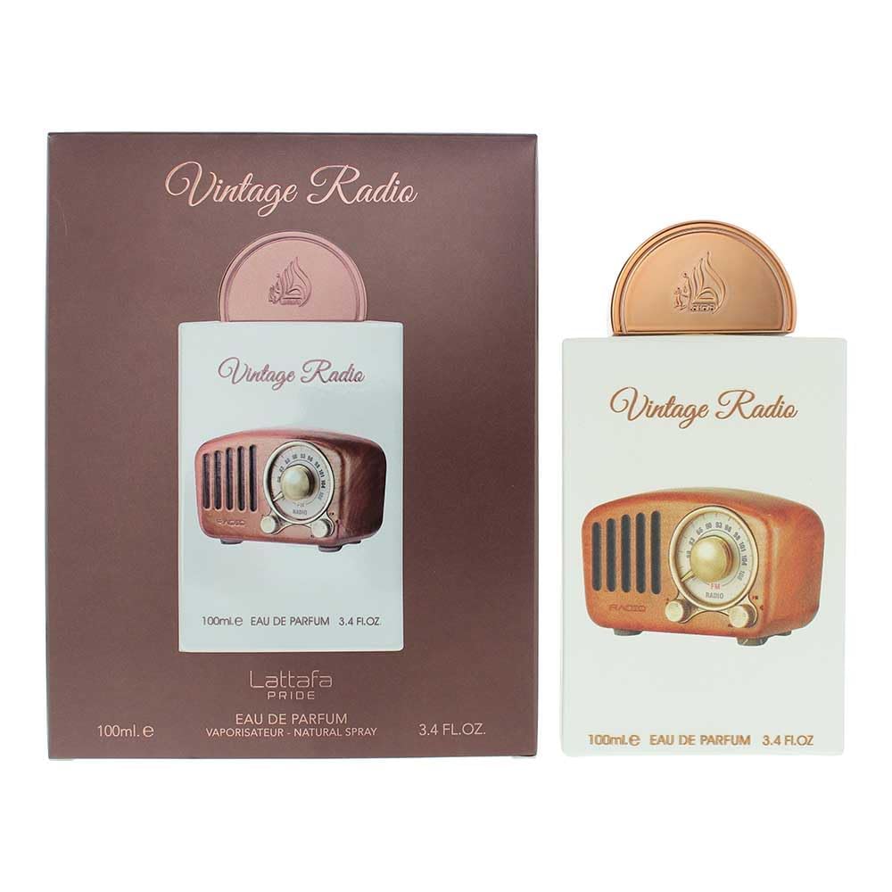 Lattafa Pride Vintage Radio Eau de Parfum Spray - Unisex Fragrance, 3.4 oz / 100 ml