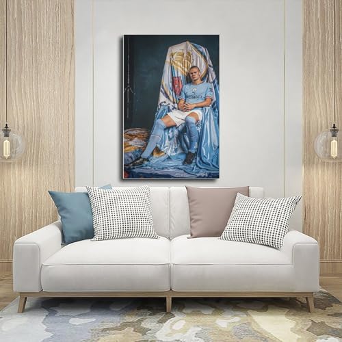 Haaland Canvas Wall Art - 12" x 18" Ready to Hang Home Decor