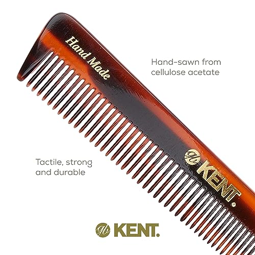Kent 4T 6 Inch Double Tooth Comb - Fine and Wide Tooth Grooming Comb