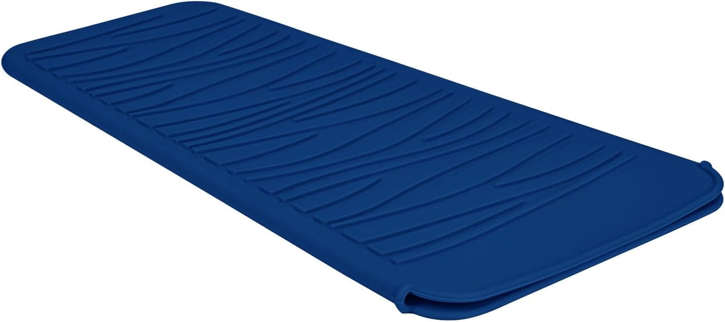 Silicone Heat Resistant Mat for Hair Styling Tools - Grey Flat Pouch | 11 x 5.3 Inches, 480°F