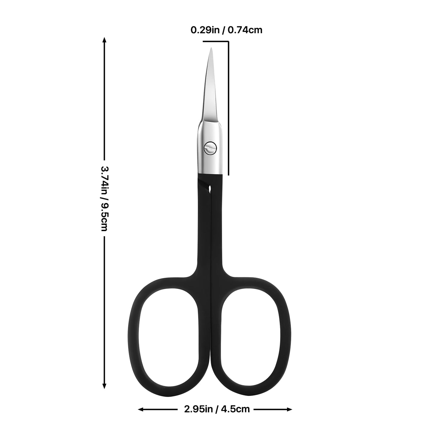 Velodios Nose Hair Trimmer for Women and Men, Premium Grooming Scissors with Curved Tip Clippers for Facial Hair,Eyebrow, Nose Hair, Mustache, Beard, Eyelashes, Ear