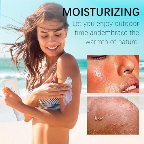 SKY AND Organic Korean SPF50+ Sunscreen with Rice & Probiotics, All Skin Types, Water-Resistant