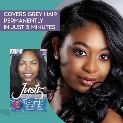 Just 5 Women's 5 Minute Permanent Hair Color - Darkest Brown (Pack of 2)