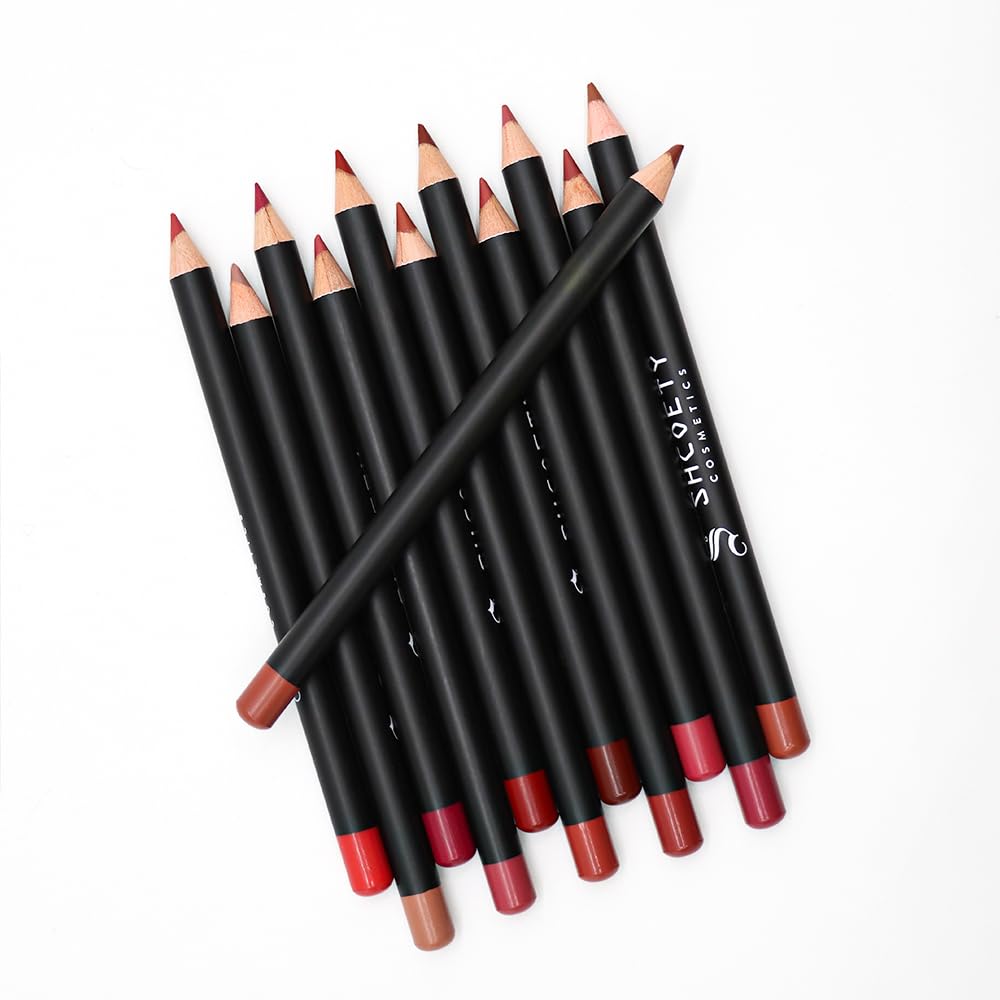 36 Pcs Matte Lip Liner Set - Waterproof Long-Lasting Lip Pencils | 12 High Pigment Colors