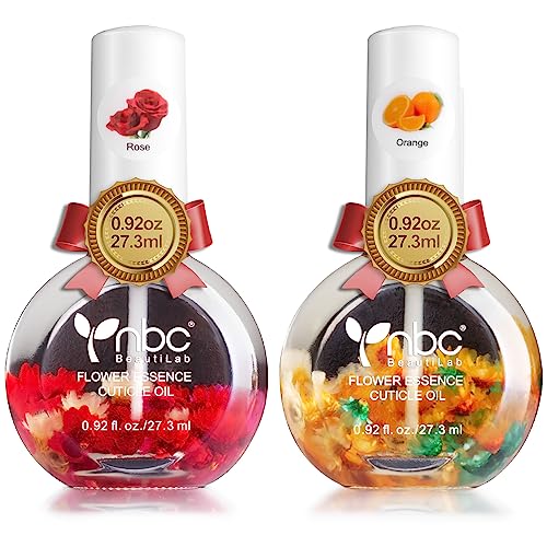 Natural Nail Cuticle Oil with Jojoba & Vitamin E - Orange & Rose