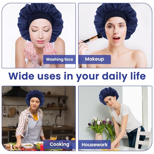 Silk Bonnet for Men & Women - Adjustable Satin Sleep Cap