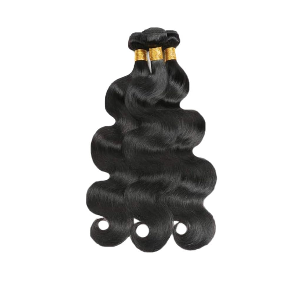 24 26 28 inch 1b Bundles Human Hair Body Wave Bundle Human Hair 3 Bundles Body Wave Bundle for Women Natural Color