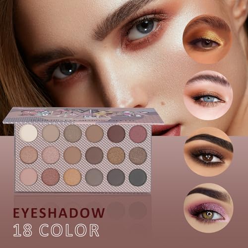 Brown All-in-One Makeup Set for Women & Teens | MONRUEVT