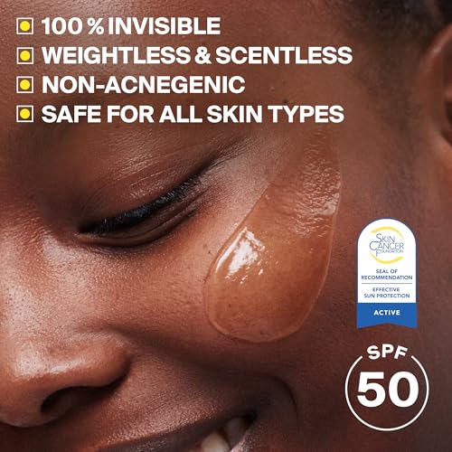 Supergoop! Unseen Sunscreen - Clear & Invisible Face Sunscreen + Broad Spectrum + Makeup-Gripping Primer - Weightless, Scentless, Oil Free - For All Skin Types & Tones