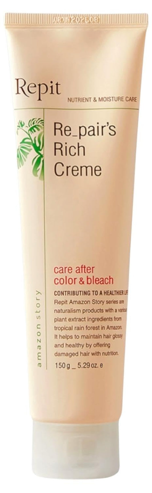 Repit Rich Crème Hair Essence - Repair Damaged Colored Hair | Daily Leave-In Treatment for Post-Color Care, 150g