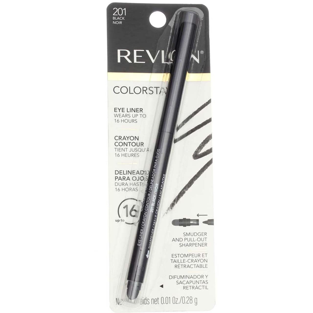 Revlon ColorStay Waterproof Eyeliner Pencil - Smudge-Proof Matte Finish, 203 Brown | 0.01 oz