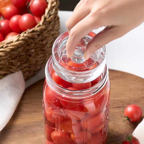 Mfacoy Fermentation Glass Weights - 4-Pack for Wide Mouth Jars