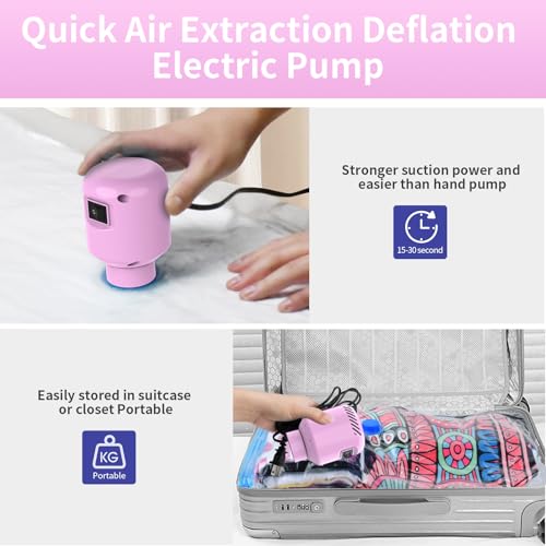 HOTBAG Electric Vacuum Pump for Travel Storage Bags - 55W Portable Sealer