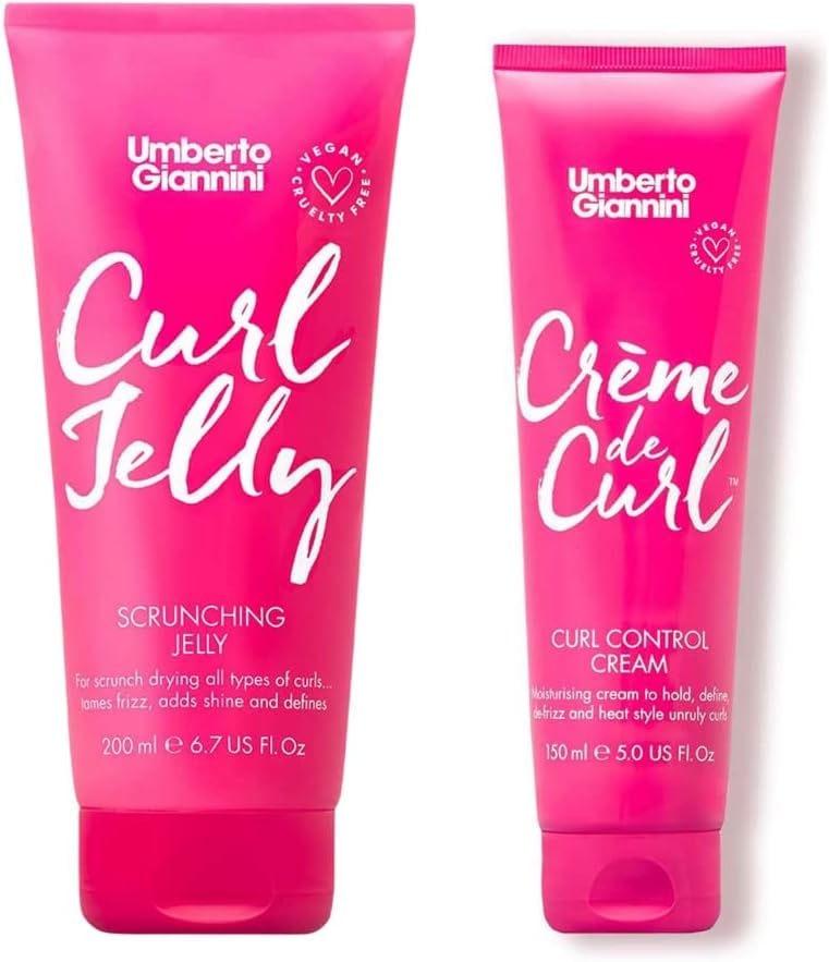 Umberto Giannini Banana Jelly Styling Gel - Strong Hold Curl & Slick Back Gel for Curly Hair | Anti-Frizz, Vegan, 200ml