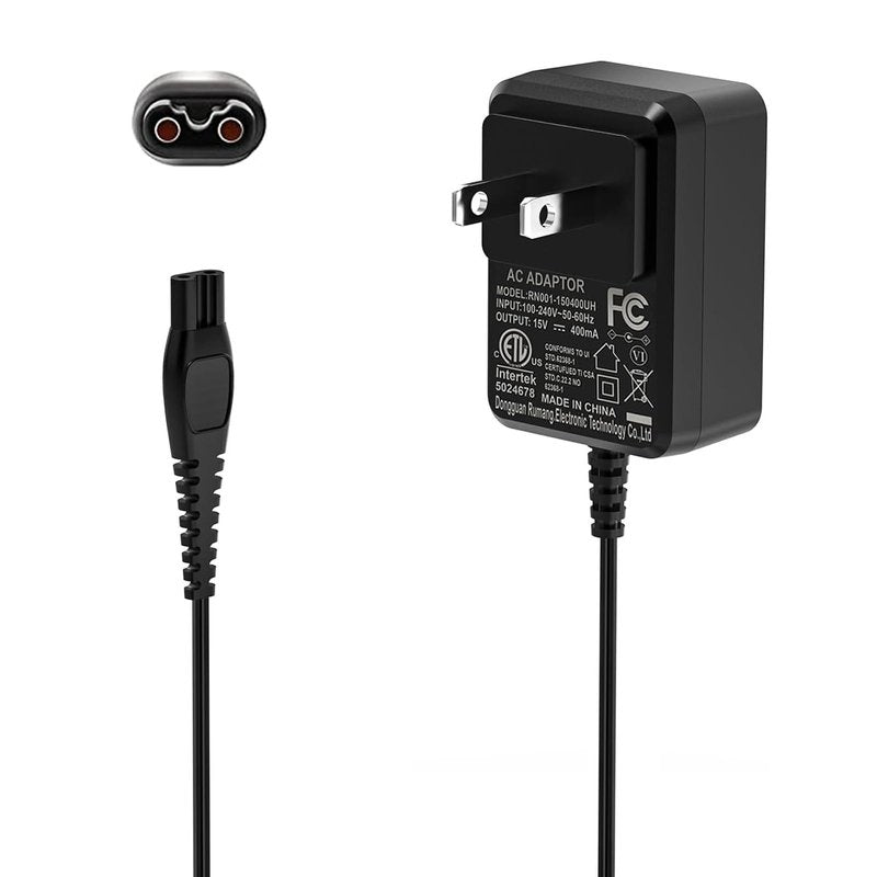 Govvep 15V AC Charger Compatible with Philips Norelco Series mg7750 Electric Shaver Razor,Aquatec,Arcitec,Multigroom Beard Trimmer Adapter
