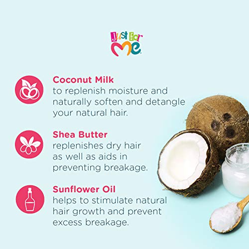 Just For Me Natural Hair Milk Leave-In Conditioner 10 Fl Oz (Pack of 3)