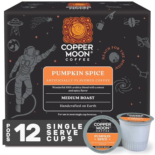 Copper Moon Pumpkin Spice K-Cup Coffee Pods, Medium Roast, 12 Count