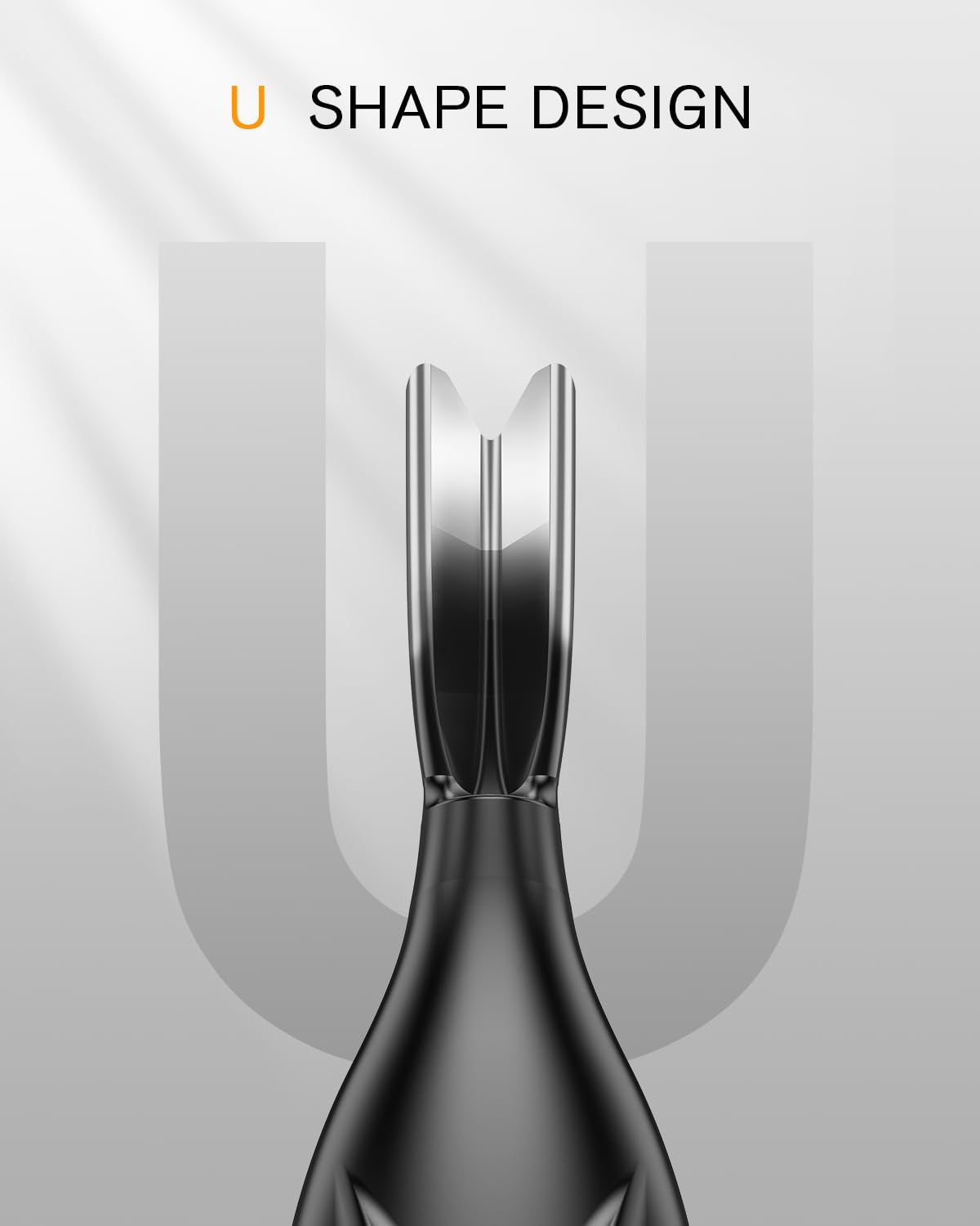 FERYES 2-in-1 Cuticle Pusher & Trimmer - Stainless Steel Nail Care Tool for Manicures & Pedicures | Black
