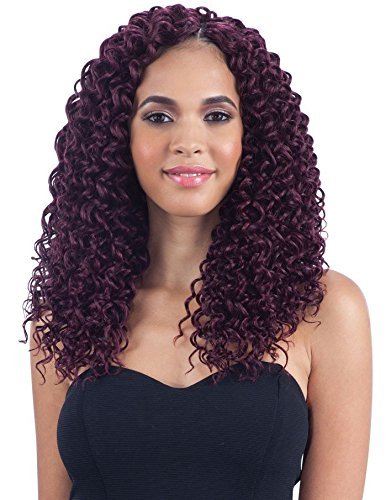Freetress Beach Curl Crochet Braid 12" 1B Off Black Synthetic Hair Extension