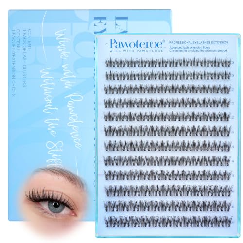 Pawotence Natural Wispy Lash Clusters - DIY Eyelash Extensions