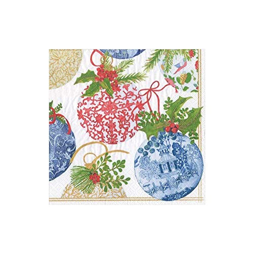 Caspari Triple-Ply Cocktail Napkins - 20 Eco-Friendly Designs