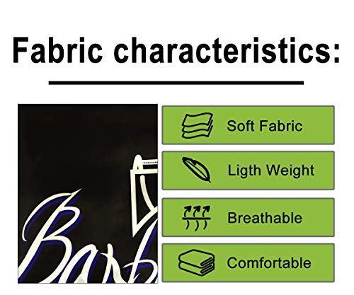Pelocapa Barbershop Pattern Barber Cape, 63x56 in Waterproof Haircut Cape with Snaps