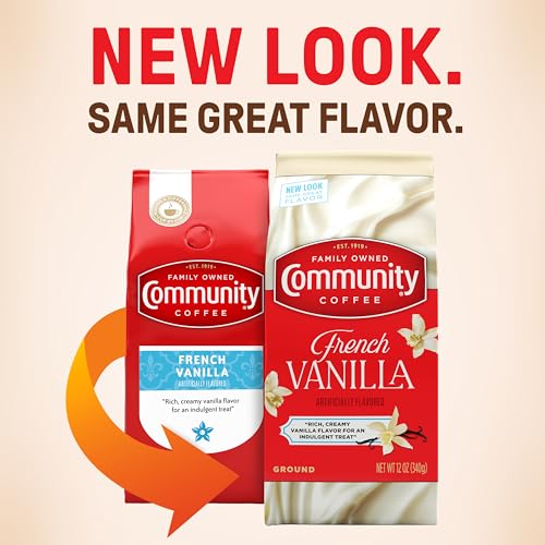 Community Coffee French Vanilla Ground Coffee - 12 oz Medium Roast