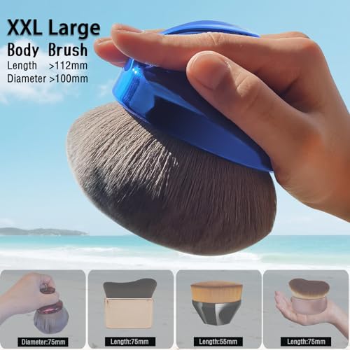 Extra Large Body Kabuki Makeup Brush for Self Tanner and Bronzer
