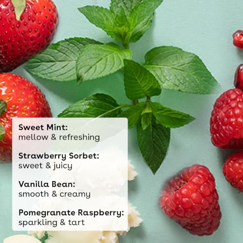eos 100% Natural Organic Lip Balm 4-Pack - Strawberry, Mint, Pomegranate, Vanilla