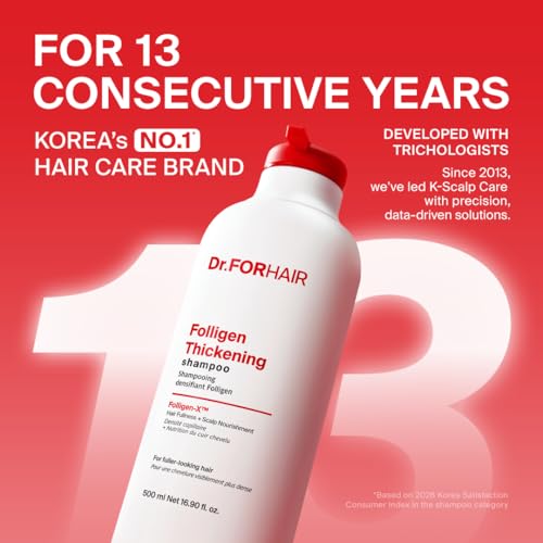 Dr.FORHAIR Folligen Thickening Shampoo - Biotin & Rosemary Formula