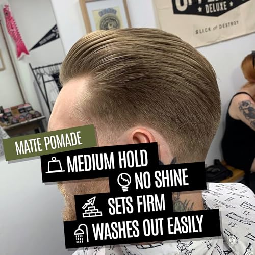 UPPERCUT DELUXE Matte Pomade Midi 0.9 oz - Medium Hold, Water-Based, Easy Wash Out, No Residue