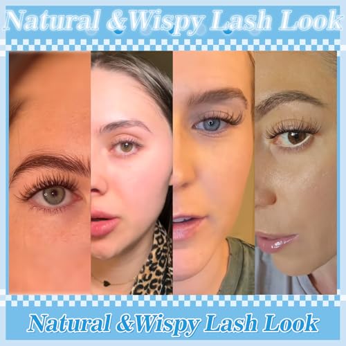 Natural Wispy Lash Clusters Kit - KevKev Wispy02 (8-16mm)