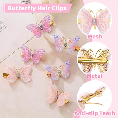 Girls Hair Accessories Kit 76-Piece Set with 3-Tier Rotating Pink Organizer
