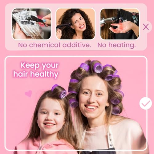 ARTIRNANOG Self Grip Hair Rollers Set - 21 PCS for All Hair Types