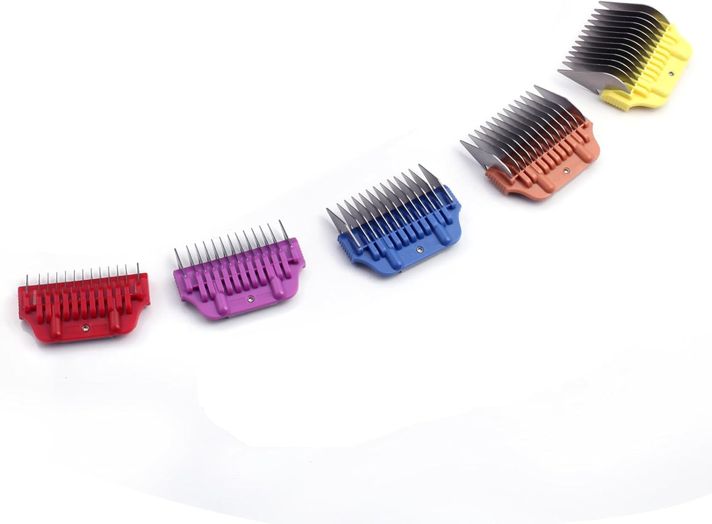 Wide Clipper Blade Set - 12-Piece Stainless Steel Dog Grooming Combs | Snap-On/Off Design for A5 Series 10W/15W/30W