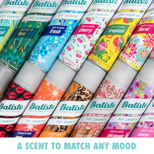 Batiste Tropical Dry Shampoo - 2 Pack, 3.81 OZ Each, Waterless Formula for Clean Hair & Volume