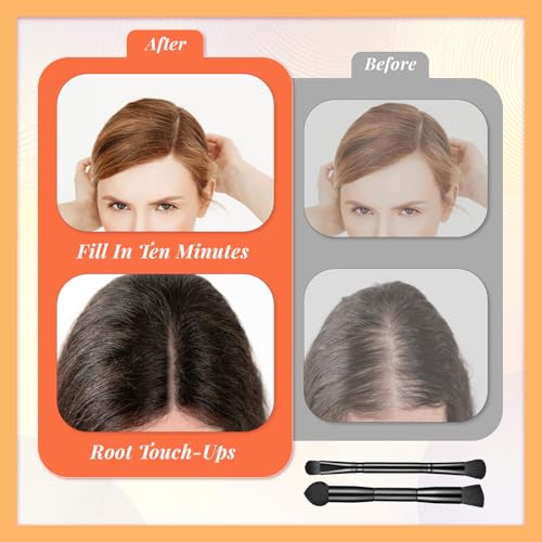 Dual Ended Hairline Powder Brush Set - 2 Pcs Travel Makeup Brushes