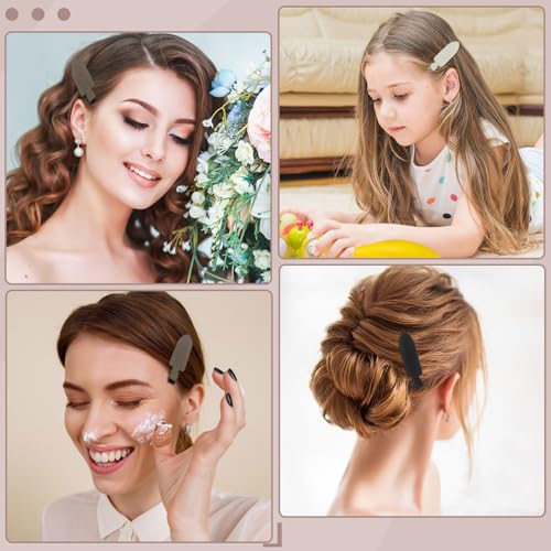12 Pcs No-Crease Metal Hair Clips for Women - 2.8 Inch Bangs Accessories