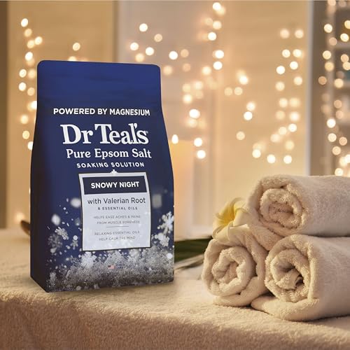 Dr Teal's Magnesium Epsom Salt Soak, Snowy Night - 3 lbs