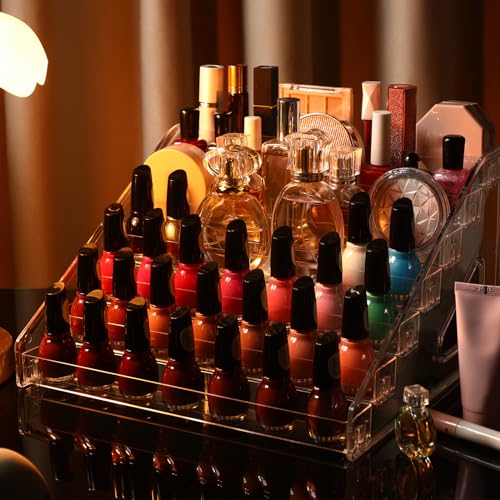 Jetec 7-Tier Acrylic Display Stand for Sunglasses, Nail Polish & Cards