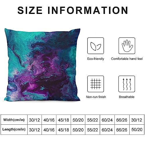 Galaxy Nebulous Velvet Throw Pillow Cover - 18" x 18" Cozy Cushion for Sofa & Bed
