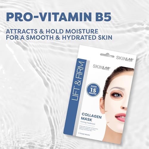 SKIN LAB Collagen Sheet Mask – Hydrating & Firming Anti-Aging Facial Set