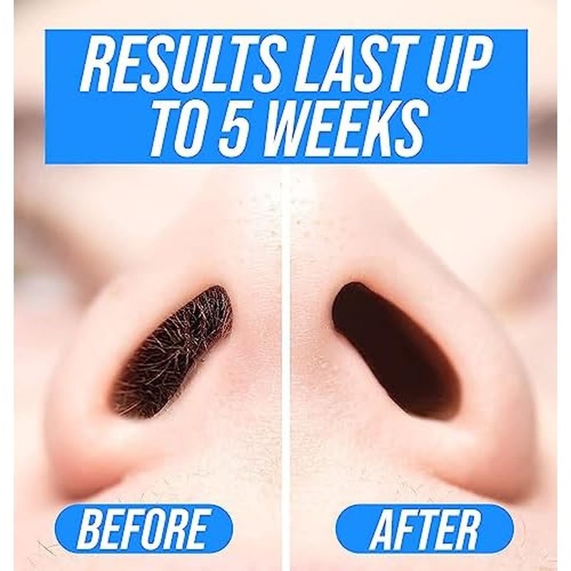 KENASHII Nose Wax Kit | 100 g Wax, 24 Applicators | The Original & Best Nose and Ear Hair Removal Kit from Kenashii | Nasal Waxing For Men and Women | Includes Balm Wipes, Mustache Guards, Storage Bag
