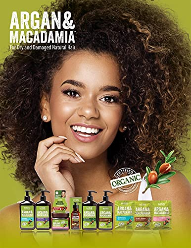 Kiss Argan & Macadamia Hair Oil Serum 3.38 fl oz - Nourishing Repair & Volumizing