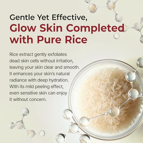 Dr.Melaxin Peel Shot Black Rice Exfoliating Ampoule, Face Exfoliator with AHA BHA Niacinamide Rice Bran Water, Blackhead Remover, Pore Minimizer, Brightening Glass Skin Serum, Korean Skin Care, 2.7 oz
