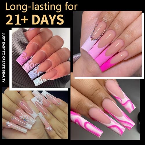 504pcs Professional Soft Gel Nail Tips - Clear Acrylic Press-On Nails