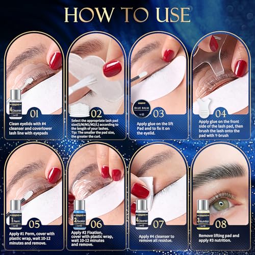 WUGOYU 2-in-1 Lash Lift and Eyebrow Lamination Kit - Blue Version