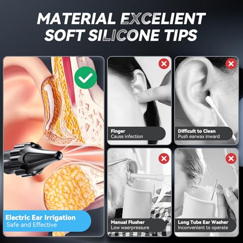 Translucent Ear Irrigation Flushing System with 5 Cleaning Modes